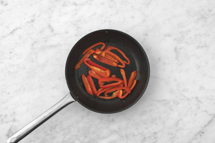 Cook the capsicum