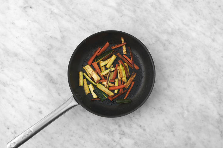 Cook the veggies