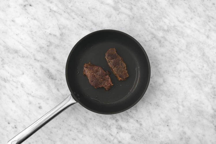 Steak anbraten