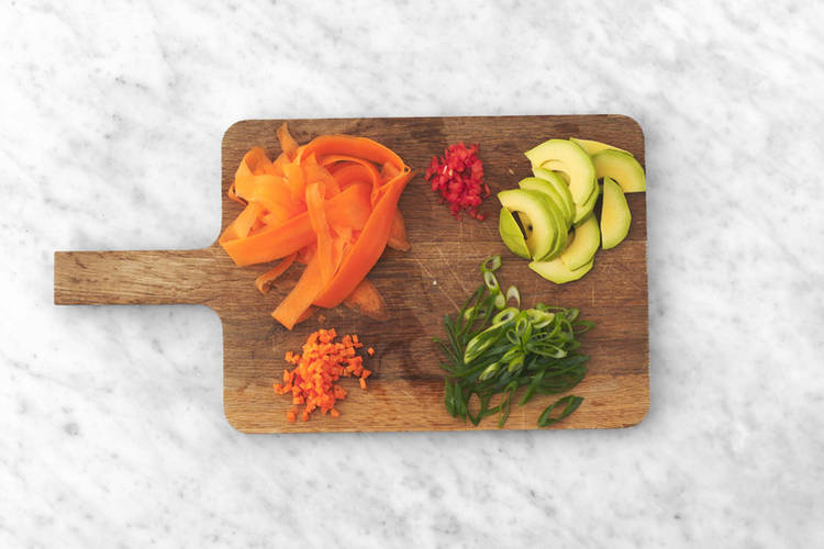 Forbered grønnsaker