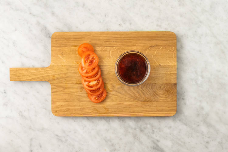 Prep the tomato & sauce