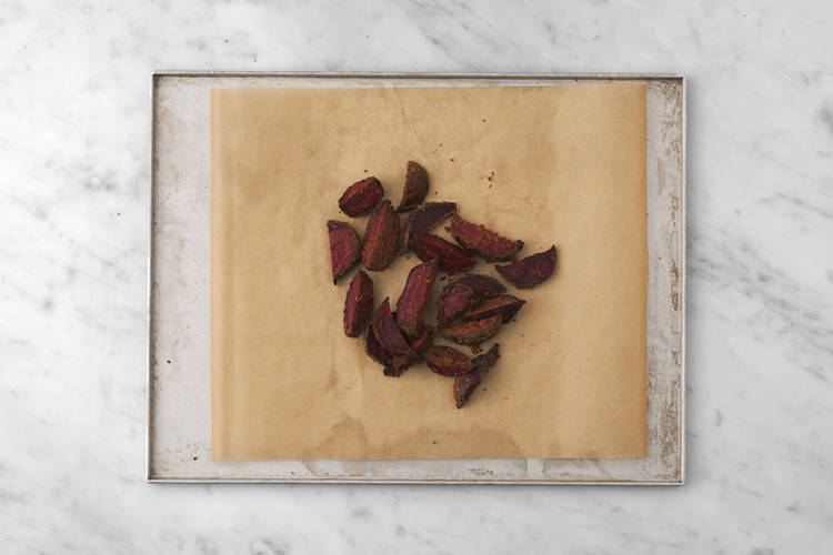 Roast the beetroot & cook the bacon