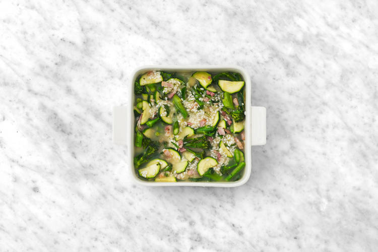 Bake the risotto