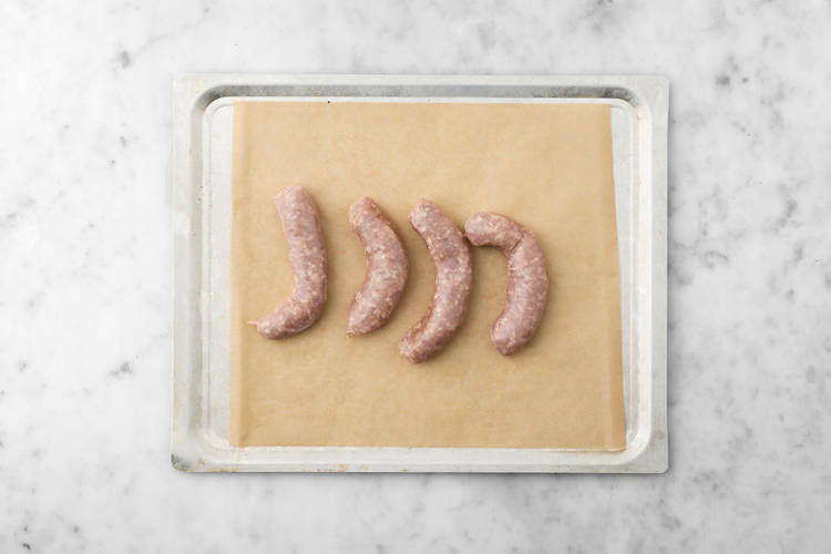 Cook the sausages 