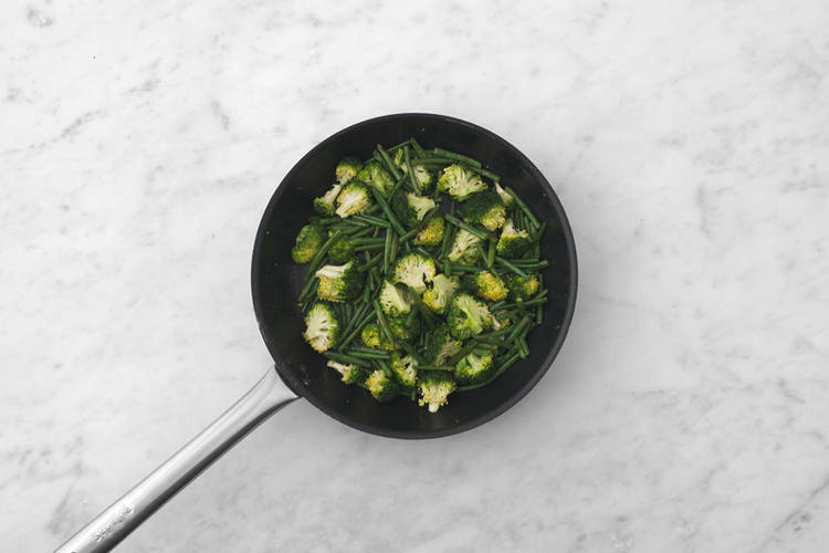 Cook the veggies