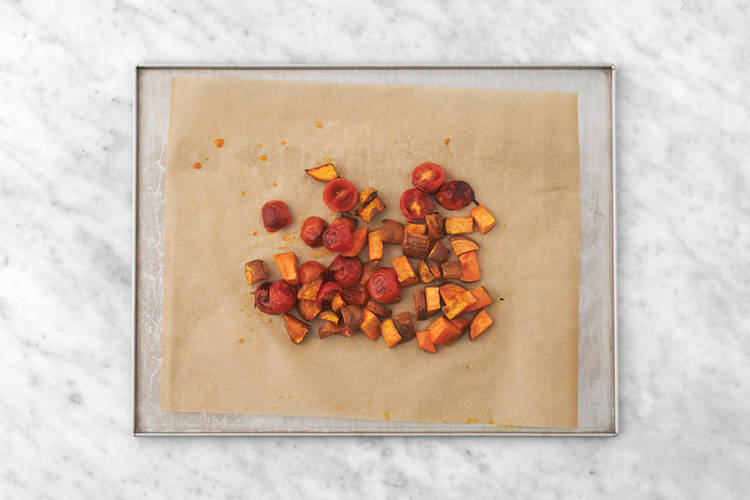 Roast the veggies