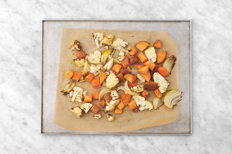 Roast the veggies