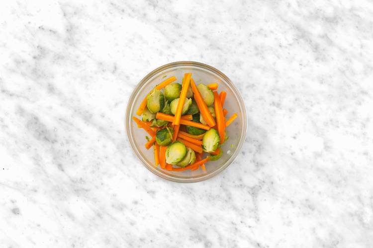 Cook the veggies