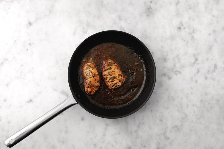 Cook the pork 