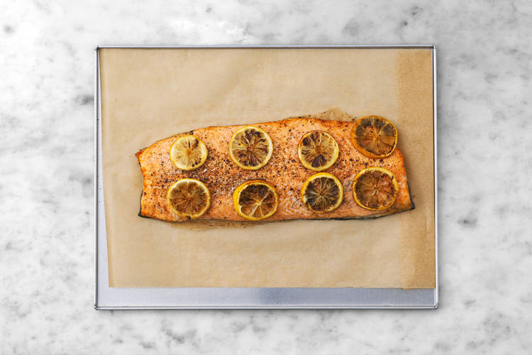Bake the salmon