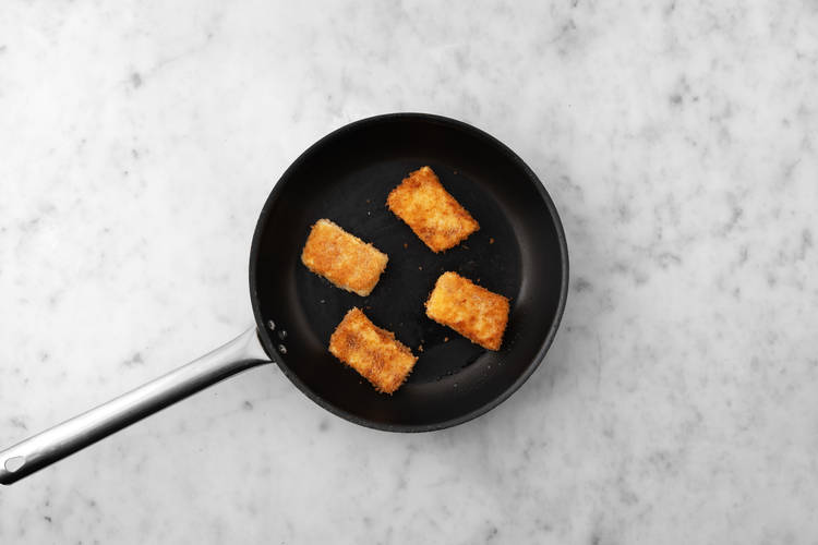 Cook the halloumi & chicken