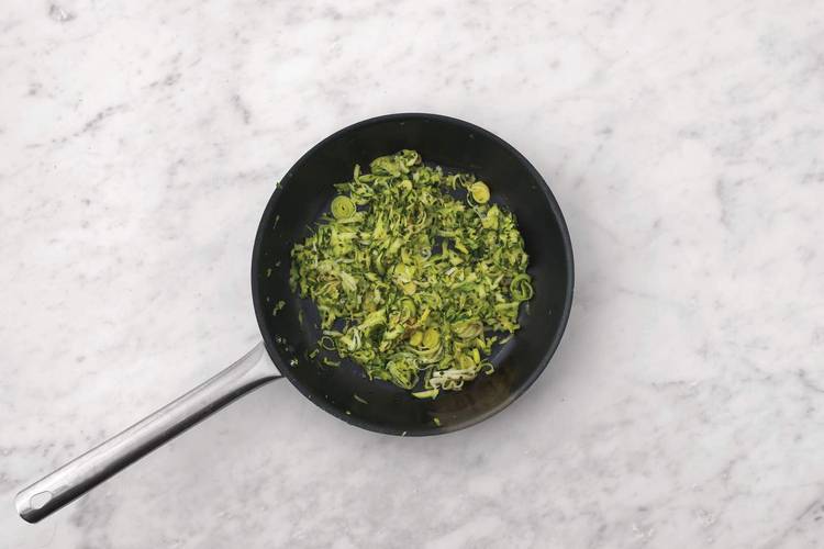 Get prepped & start the pasta