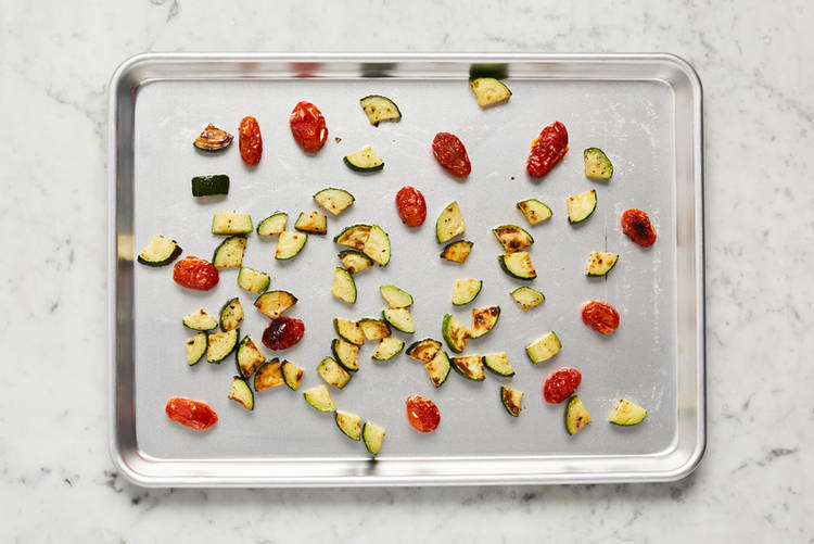 Prep and broil veggies