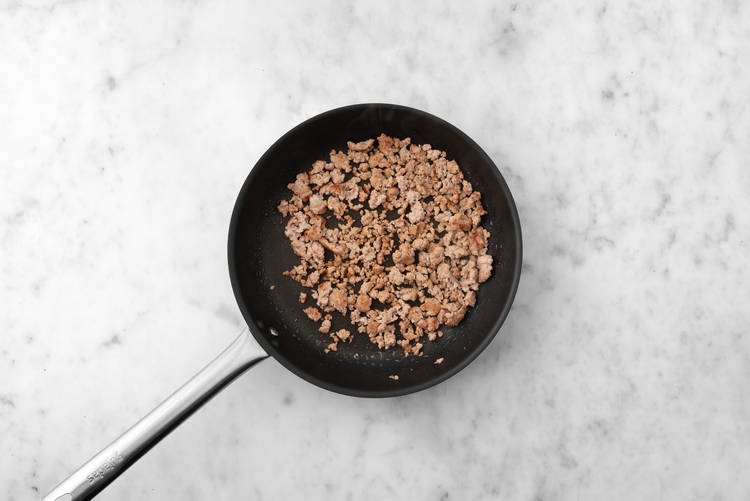 Cook plant-based protein shreds