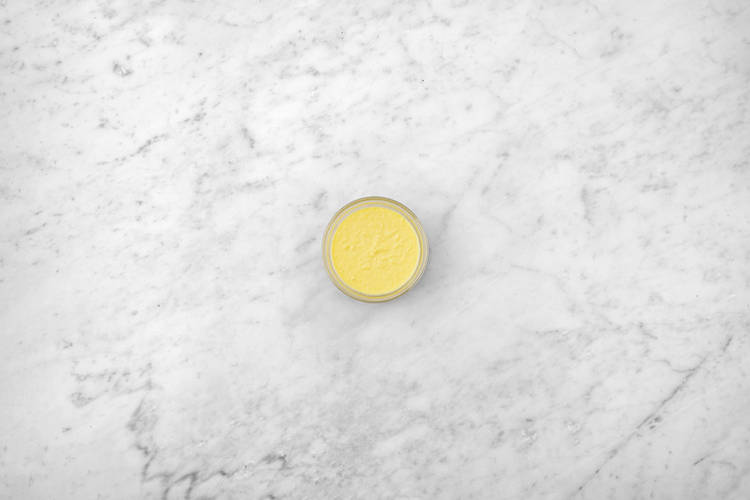 Prepara la crema de maíz