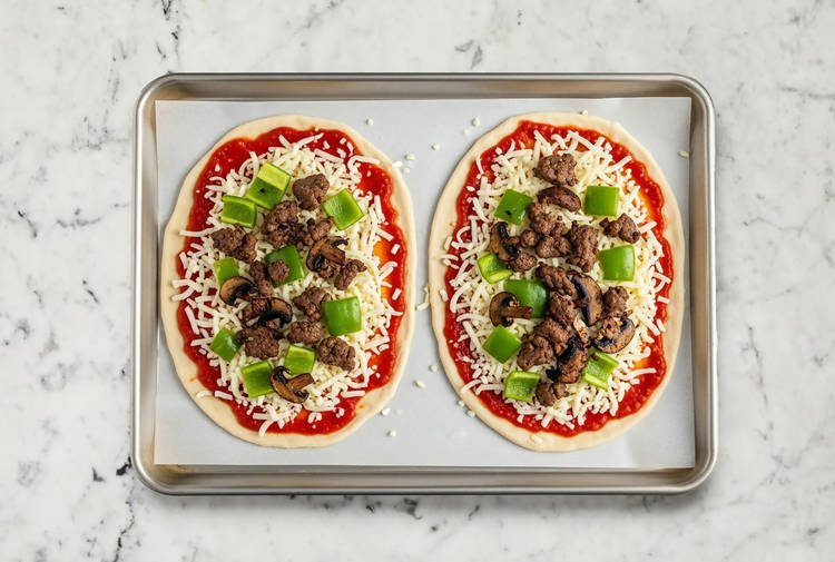 Shape & Assemble Pizzas
