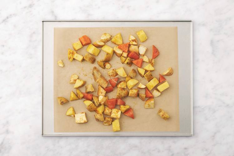 Roast the veggies