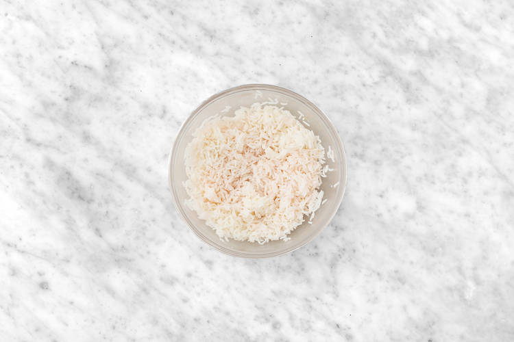 Heat the rice
