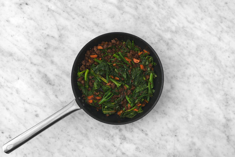 Cook the prawns