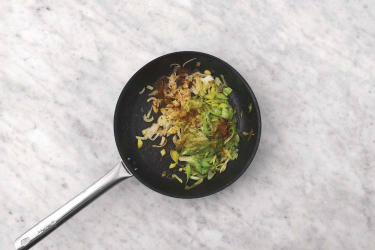 Get prepped & cook the leek