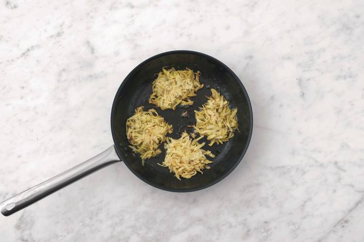 Cook potato rosti