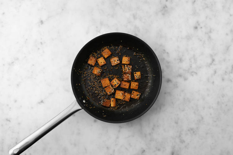 Flavour the tofu
