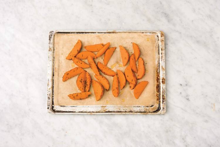 Bake the wedges 