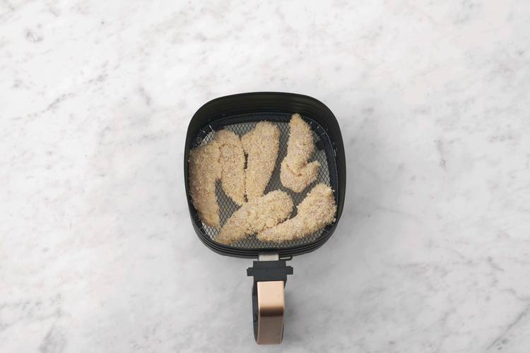 Cook the chicken & haloumi