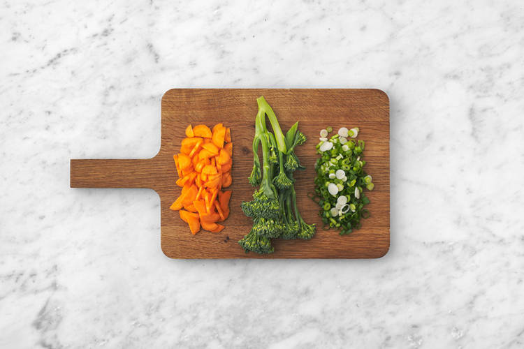 Cook the veggies