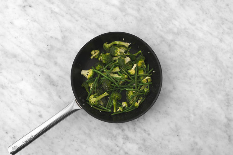 Cook the veggies