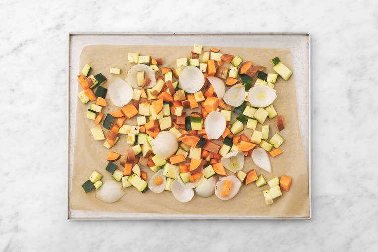 Roast the veggies
