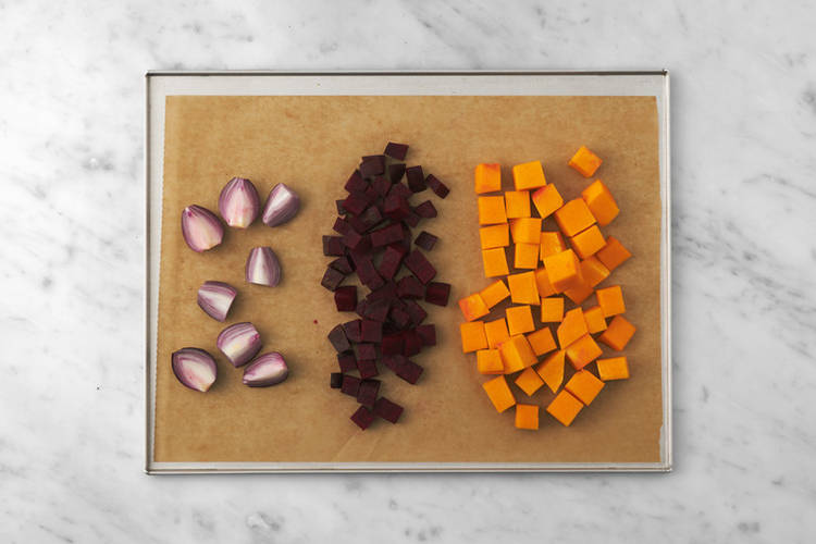 Roast the veggies