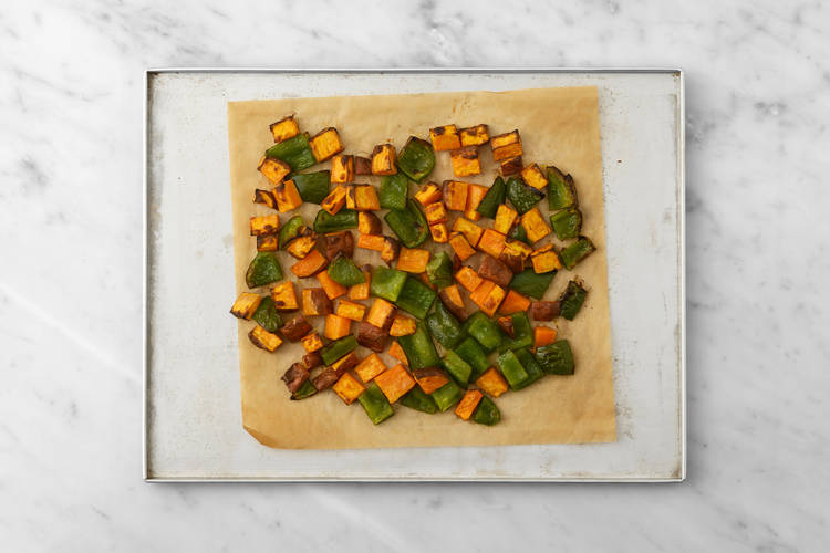 Roast the veggies