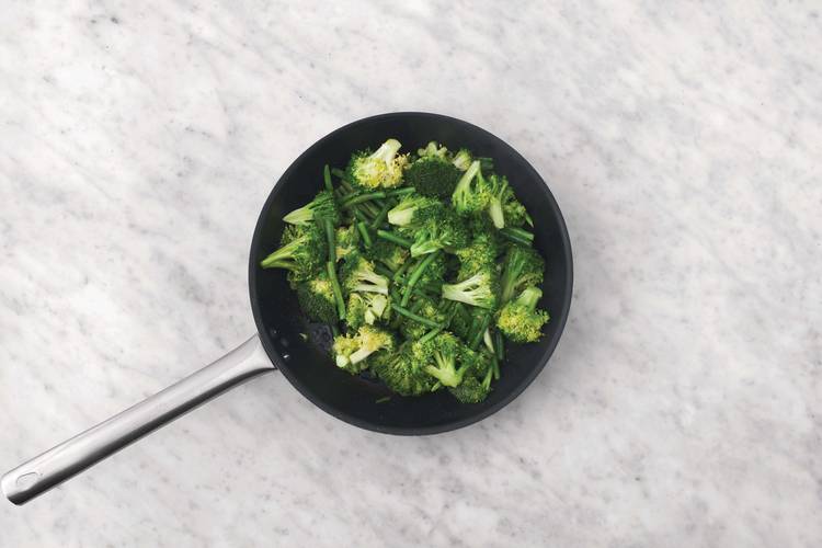 Cook the garlicky greens