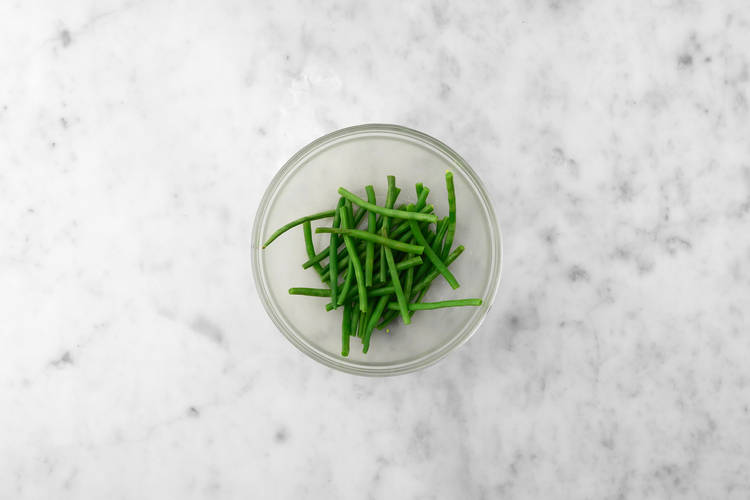 Cook the green beans