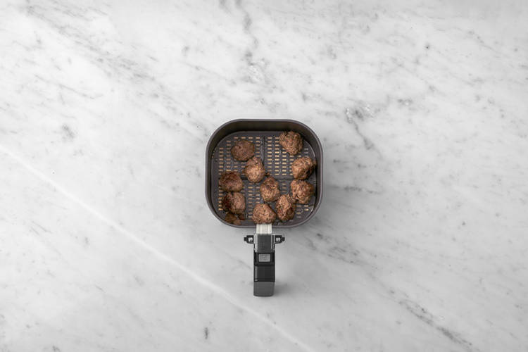 Cook the meatballs