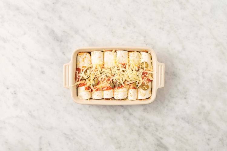 Bake the enchiladas