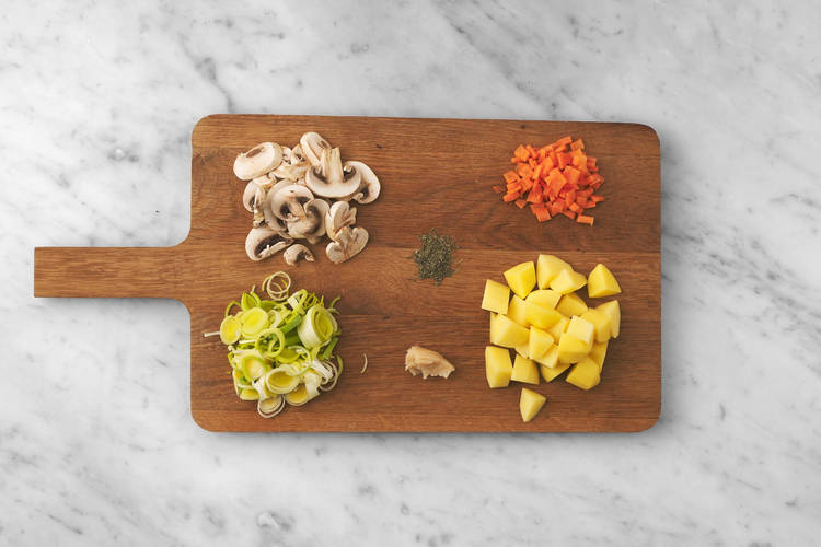 Forbered grøntsager