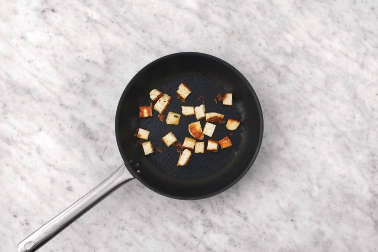 Cook the halloumi & chicken