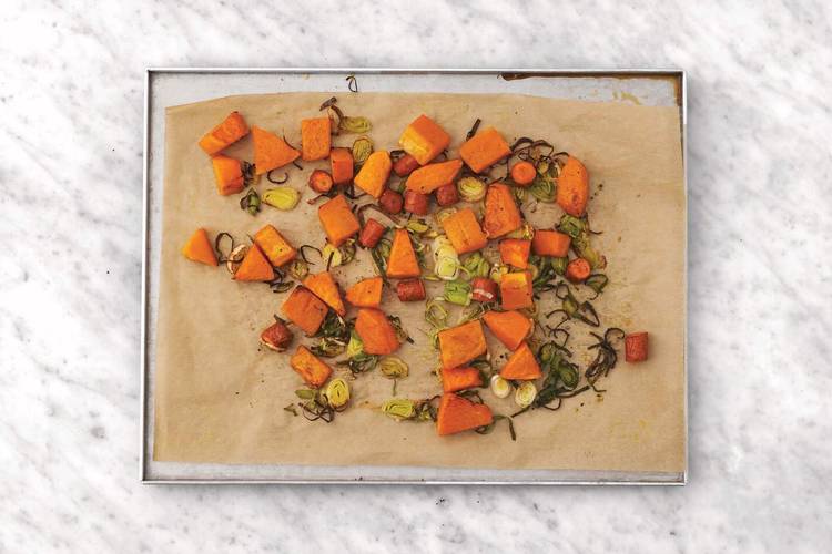 Roast the veggies