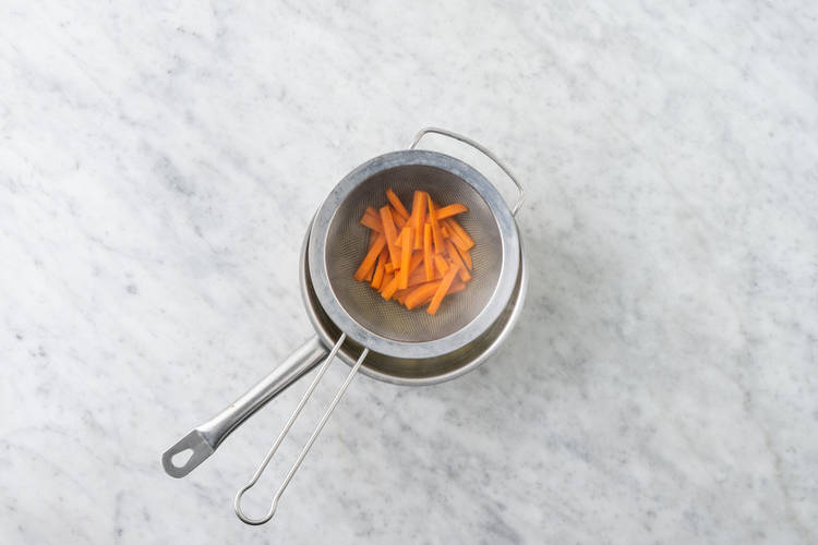 Cook the potato & veggies