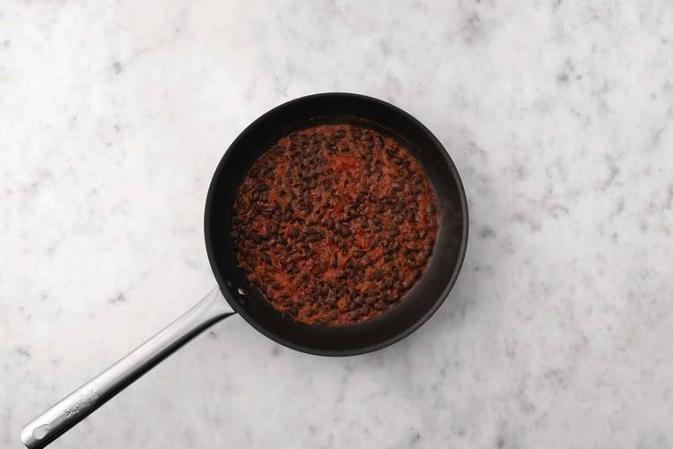 Cook the bean filling