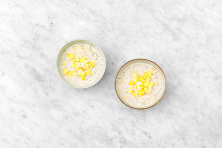Variation 1 : mangue et noix de coco (2 portions)