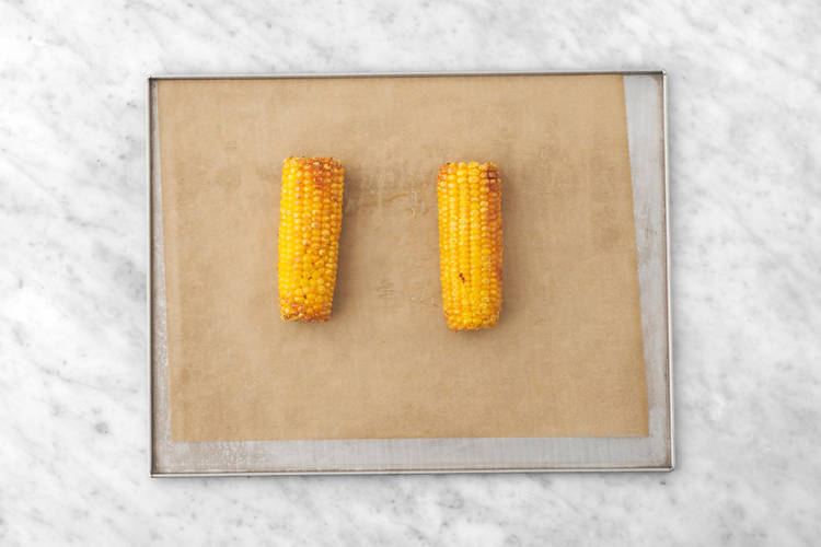 Char the corn