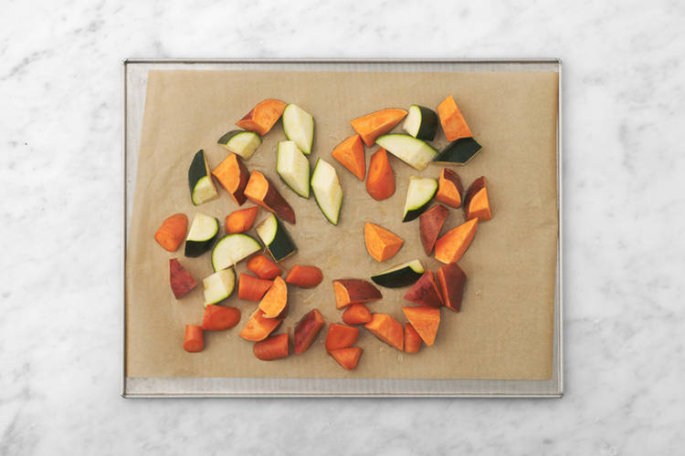 Roast the veggies