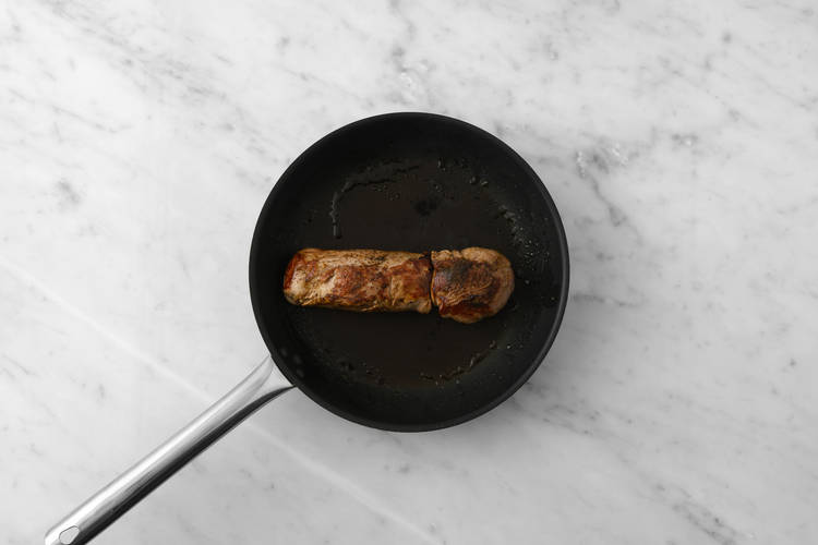 Sear the pork
