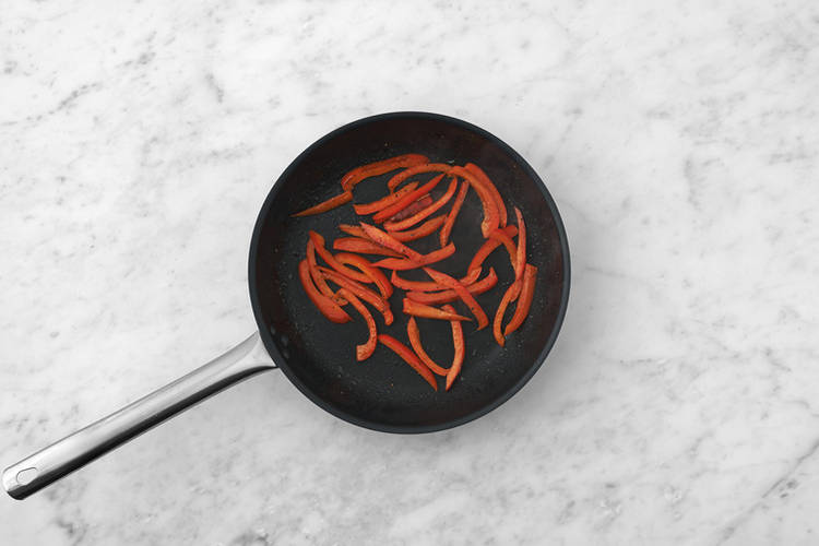 Sauté the capsicum