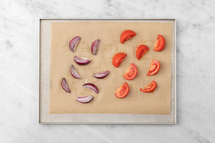 Roast the veggies