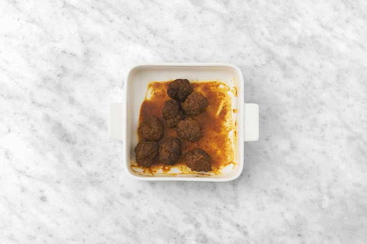 Bake the meatballs
