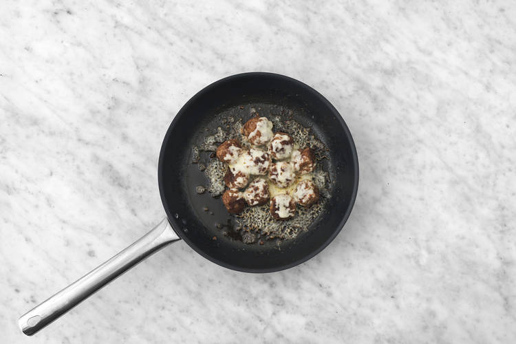Cook the meatballs